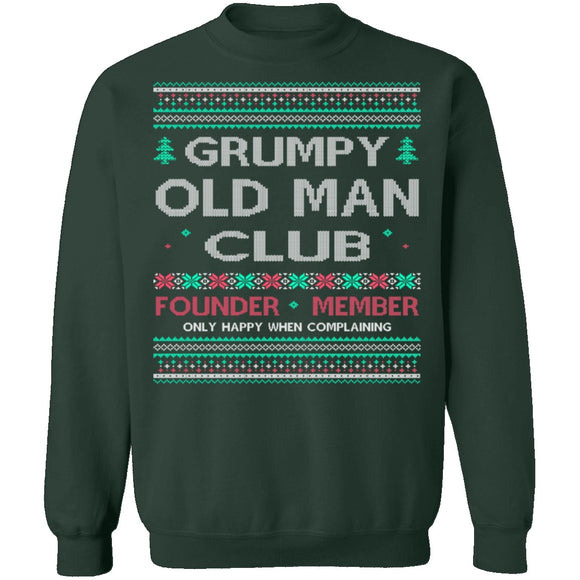 Grumpy Old Man Ugly Christmas Sweater CustomCat