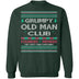 Grumpy Old Man Ugly Christmas Sweater CustomCat
