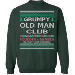 Grumpy Old Man Ugly Christmas Sweater CustomCat