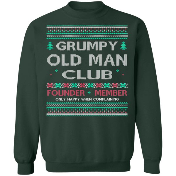Grumpy Old Man Ugly Christmas Sweater CustomCat