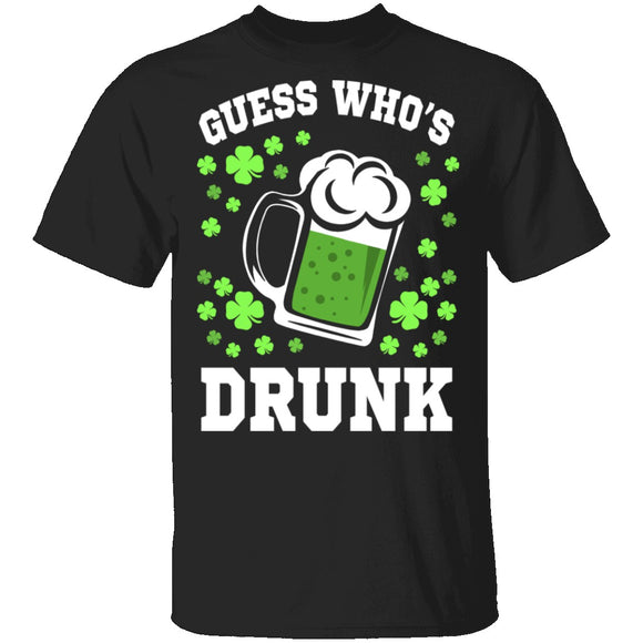 Guess Who's Drunk T-Shirt CustomCat