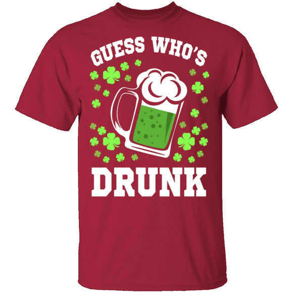 Guess Who's Drunk T-Shirt CustomCat