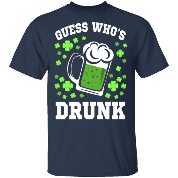 Guess Who's Drunk T-Shirt CustomCat