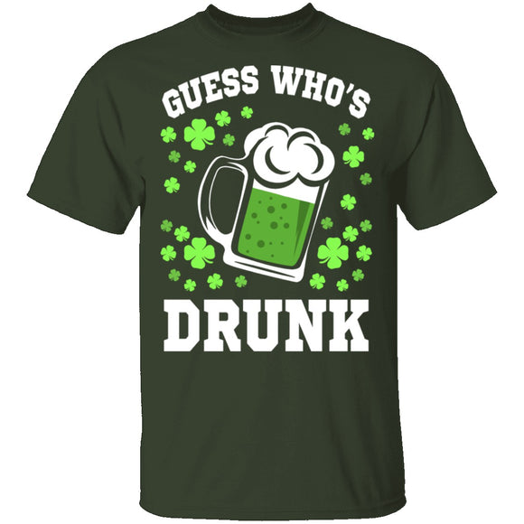 Guess Who's Drunk T-Shirt CustomCat