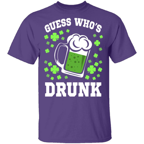 Guess Who's Drunk T-Shirt CustomCat