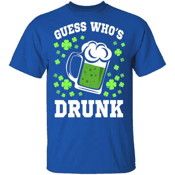Guess Who's Drunk T-Shirt CustomCat