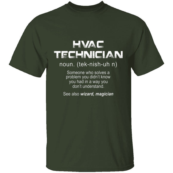 HVAC Tech Definition T-Shirt CustomCat