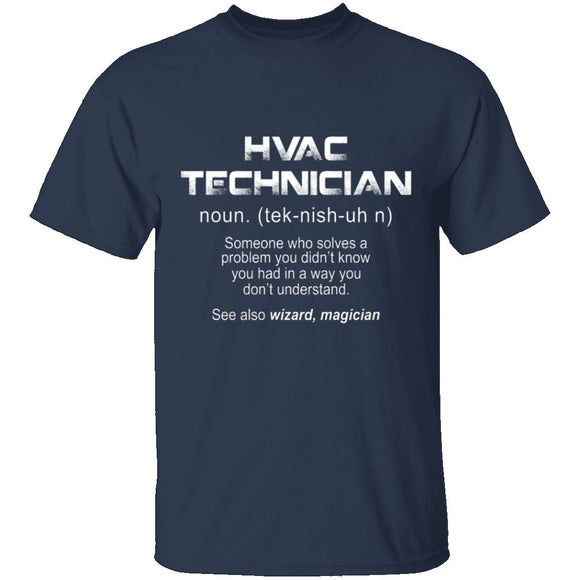 HVAC Tech Definition T-Shirt CustomCat