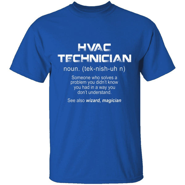 HVAC Tech Definition T-Shirt CustomCat
