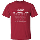 HVAC Tech Definition T-Shirt CustomCat