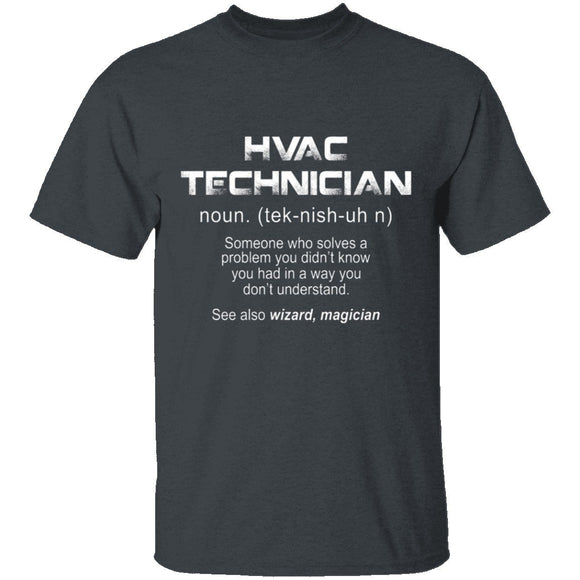 HVAC Tech Definition T-Shirt CustomCat