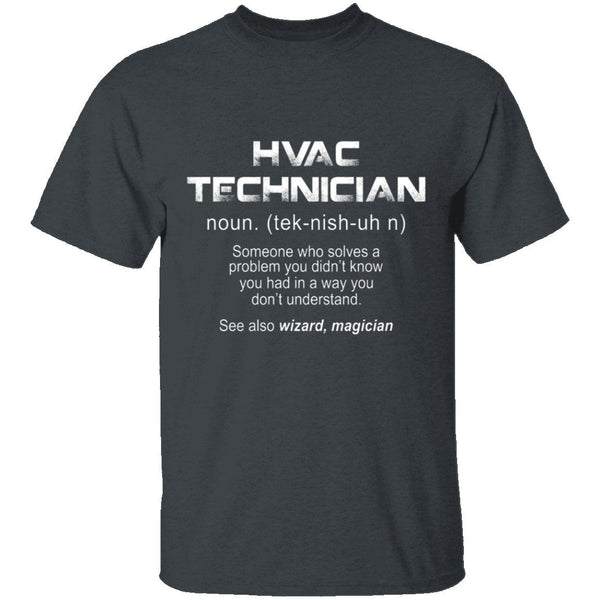 HVAC Tech Definition T-Shirt CustomCat