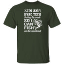 HVAC Tech Fishing T-Shirt CustomCat