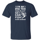 HVAC Tech Fishing T-Shirt CustomCat