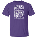 HVAC Tech Fishing T-Shirt CustomCat