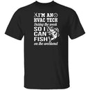 HVAC Tech Fishing T-Shirt CustomCat
