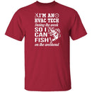 HVAC Tech Fishing T-Shirt CustomCat