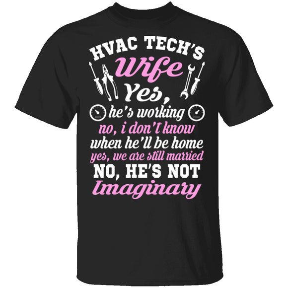 HVAC Tech Wife T-Shirt CustomCat