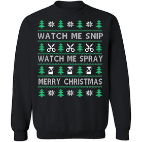 Hairstylist Ugly Christmas Sweater CustomCat