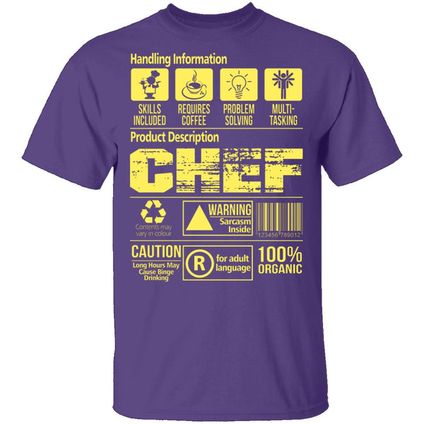 Handling Information Chef T-Shirt CustomCat