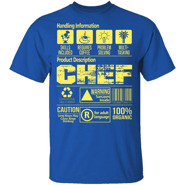 Handling Information Chef T-Shirt CustomCat