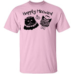 Happily Meowied T-Shirt CustomCat
