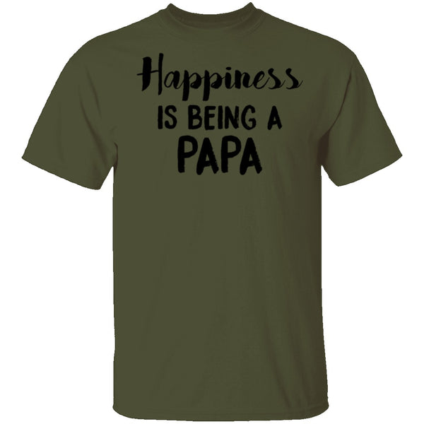 Happiness Is Being A Papa T-Shirt CustomCat