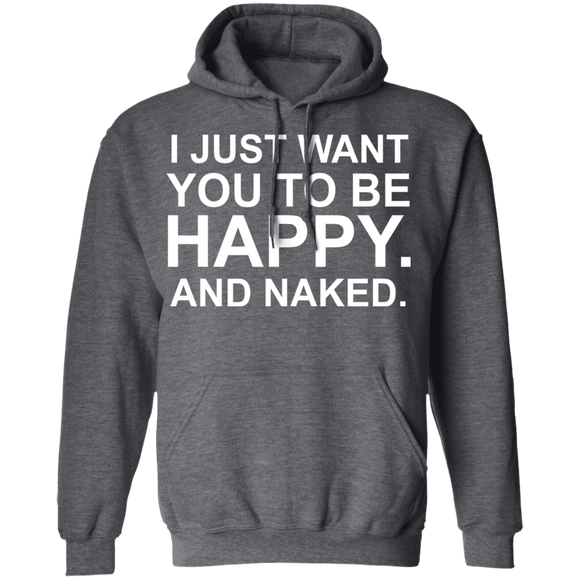 Happy And Naked T-Shirt CustomCat