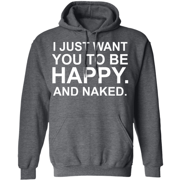 Happy And Naked T-Shirt CustomCat