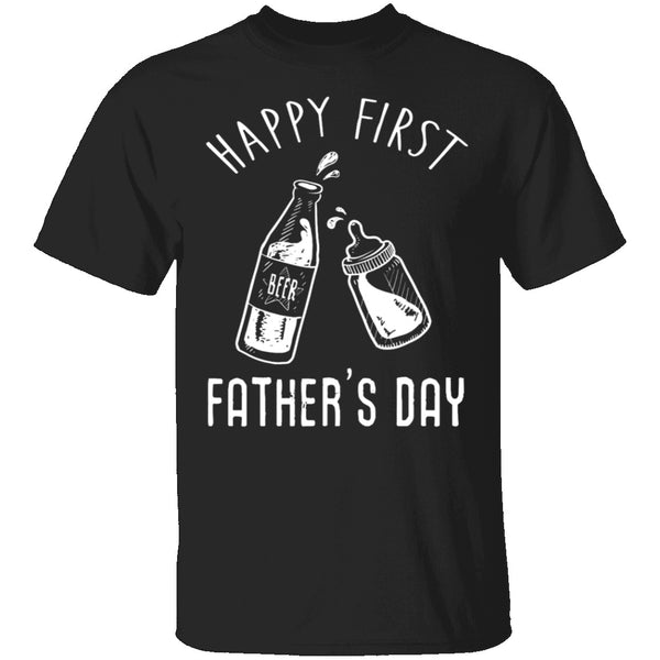 Happy First Father's Day T-Shirt CustomCat
