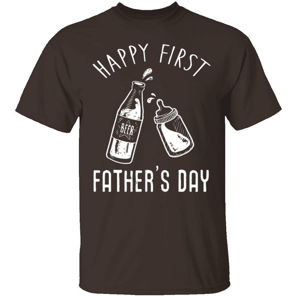 Happy First Father's Day T-Shirt CustomCat