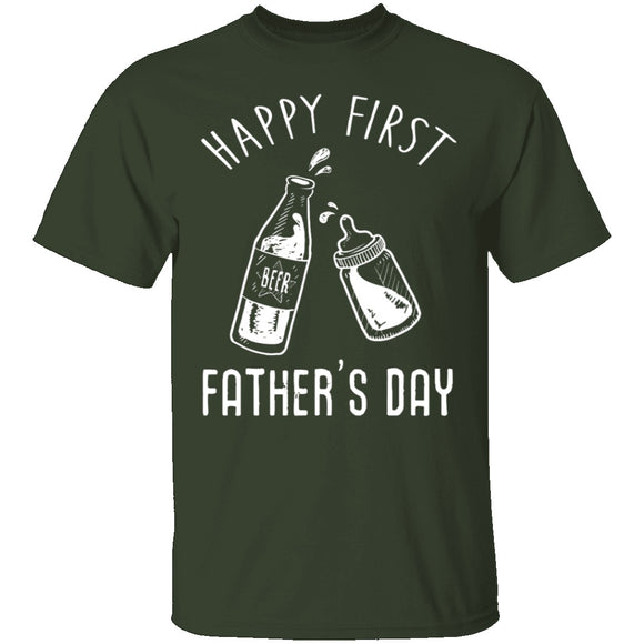 Happy First Father's Day T-Shirt CustomCat