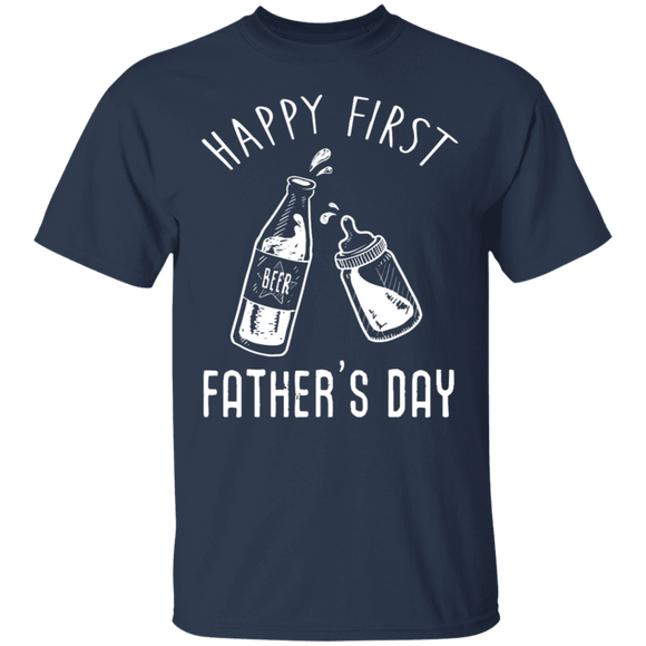 Happy First Father's Day T-Shirt CustomCat
