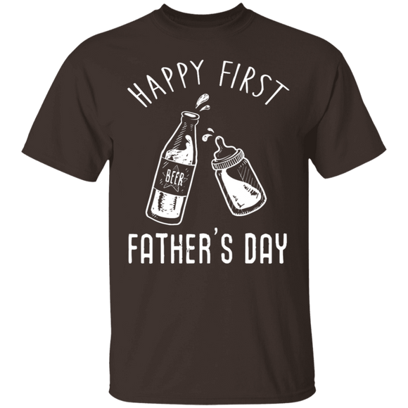 Happy First Father's Day T-Shirt CustomCat