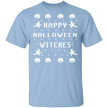 Happy Halloween Witches T-Shirt CustomCat