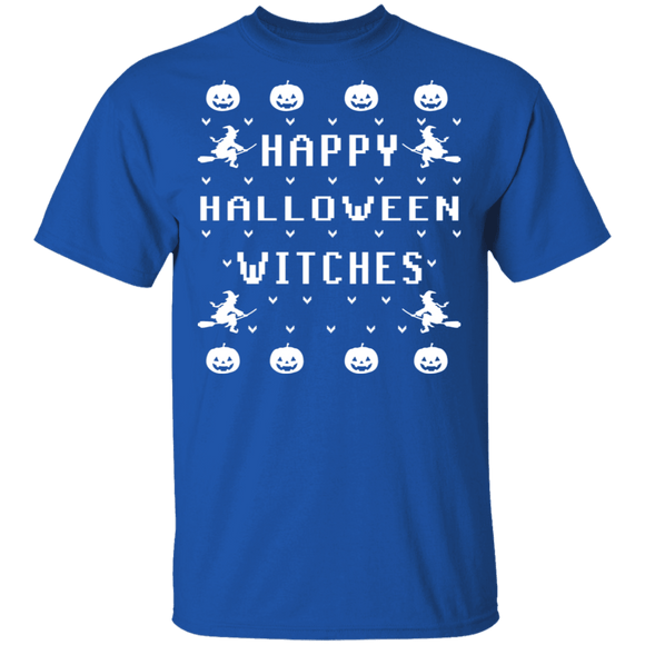 Happy Halloween Witches T-Shirt CustomCat