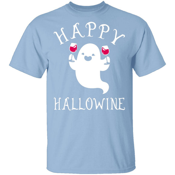 Happy Hallowine T-Shirt CustomCat