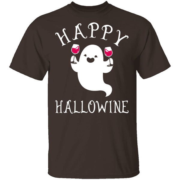 Happy Hallowine T-Shirt CustomCat
