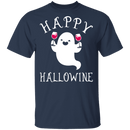 Happy Hallowine T-Shirt CustomCat