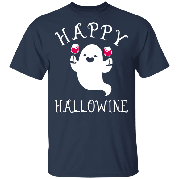 Happy Hallowine T-Shirt CustomCat