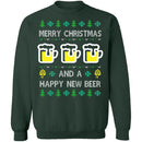Happy New Beer Ugly Christmas Sweater CustomCat