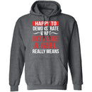 Happy To Demonstrate What Hit Like A Girl Really Means T-Shirt CustomCat