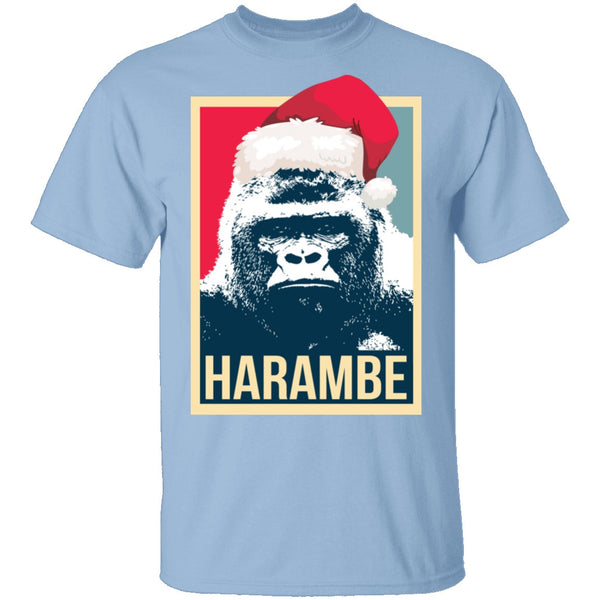 Harambe Christmas T-Shirt CustomCat