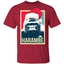 Harambe Christmas T-Shirt CustomCat