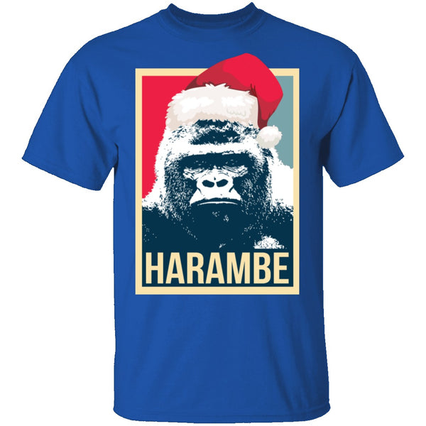 Harambe Christmas T-Shirt CustomCat