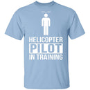 Helicopter Pilot T-Shirt CustomCat