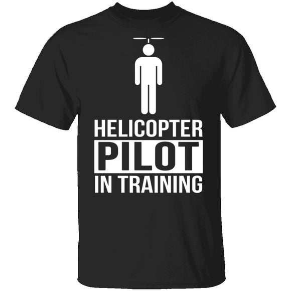 Helicopter Pilot T-Shirt CustomCat
