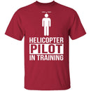 Helicopter Pilot T-Shirt CustomCat