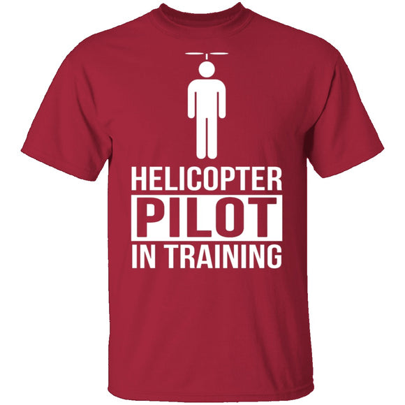 Helicopter Pilot T-Shirt CustomCat