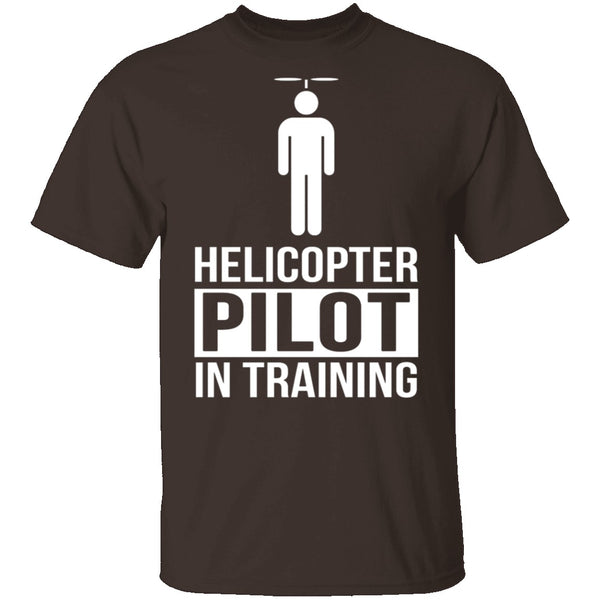 Helicopter Pilot T-Shirt CustomCat